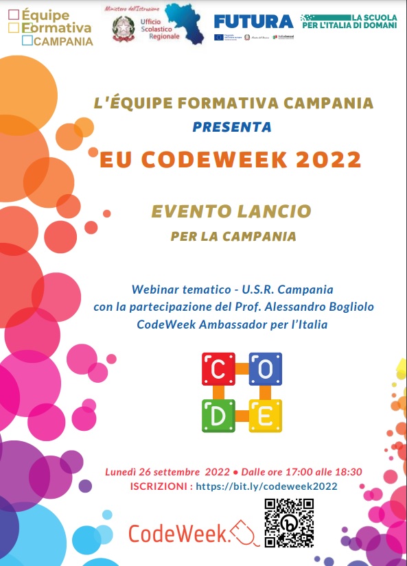 Locandina Lancio Codeweek 2022